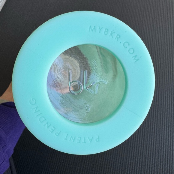 BKR Mint Blue/Green Heart Water Bottle, 1L - Picture 5 of 6